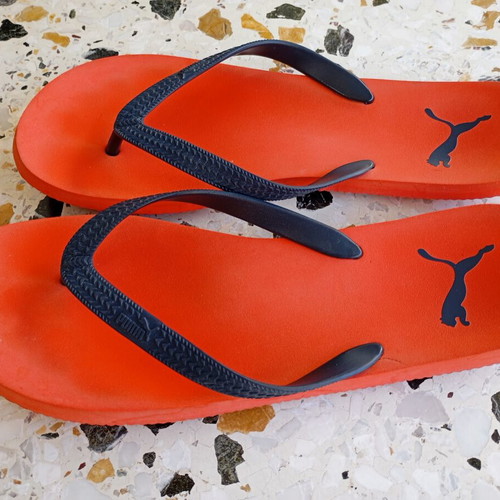 Puma slippers like new, red and blue, size 44