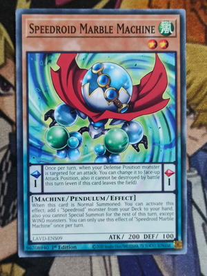 Speedroid Marble Machine ефектна карта Yu-Gi-Oh!