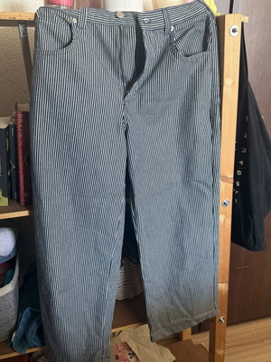 Massimo Dutti pants black and white, size L