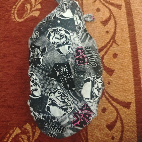 Bandana S 100% cotton like new, black and gray