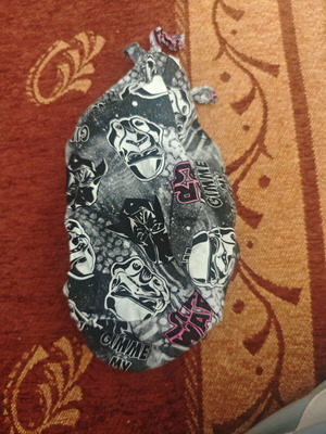 Bandana S 100% cotton like new, black and gray