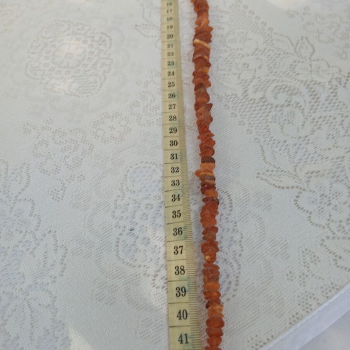 Amber necklace vintage 1970's handmade, like new, multicolor