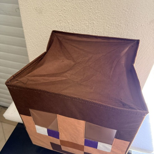 Steve Minecraft Block Head Mask like new, fabric