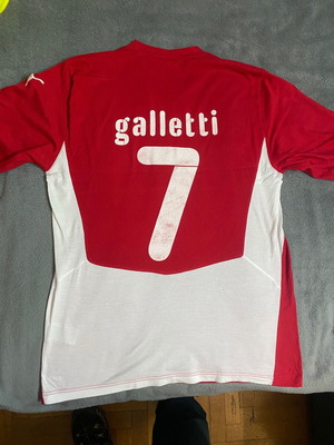 Ολυμπιακός φανέλα προπόνησης 2008-09 Galletti μεταχειρισμένη με αυτόγραφο