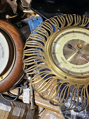 Βαρόμετρα vintage μεταχειρισμένα, σετ των δύο, διακοσμητικά