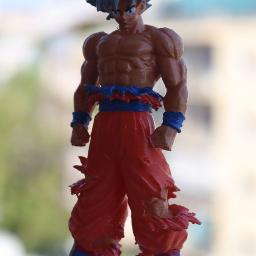 Goku Dragon Ball 3D printed figure like new, PLA eco-friendly filament