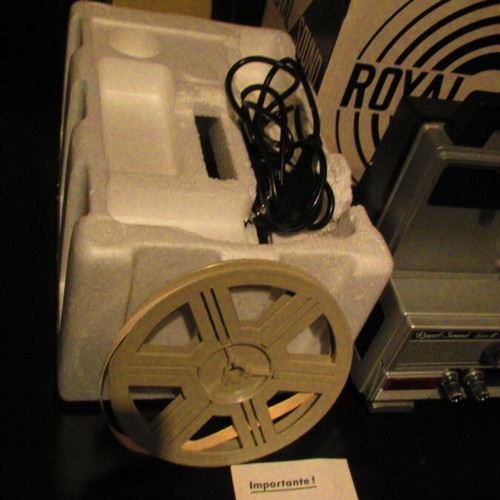 Royal Sound Super 8 Projector new in box from 70s