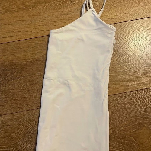 Bsb white fitted top with strap like new