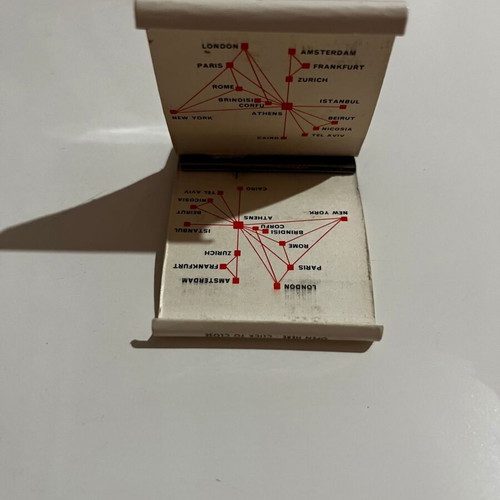 Olympic Airways matchbox used