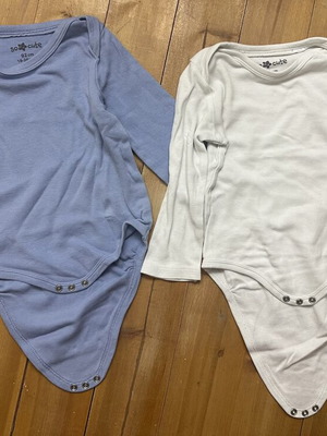 Baby long-sleeve bodysuits, 18-24 months, pack of 2
