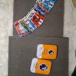 Football cards 22/23 used, few old with box