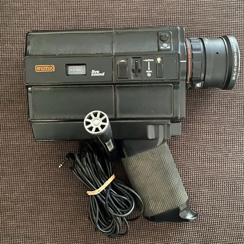 Vintage camera Eumig used with microphone, collector's item