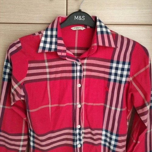 Red checkered shirt Medium like new, 100% cotton