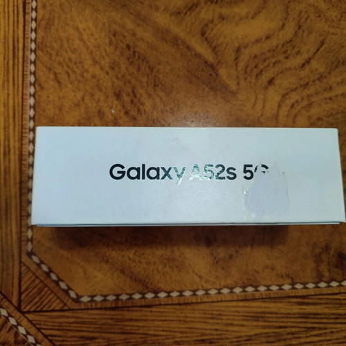 Samsung A52S 5G box used with warranty card and quick start guide