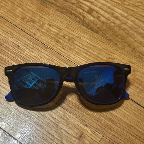 No Logo sunglasses used, blue