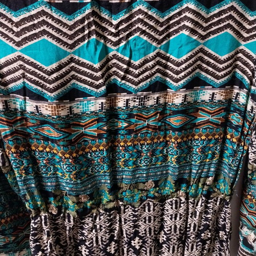 Dress like new with African patterns, size S