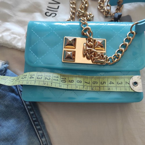 Silvian Heach Shoulder Bag new, turquoise, chain strap