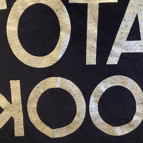 Black blouse used with gold letters size M