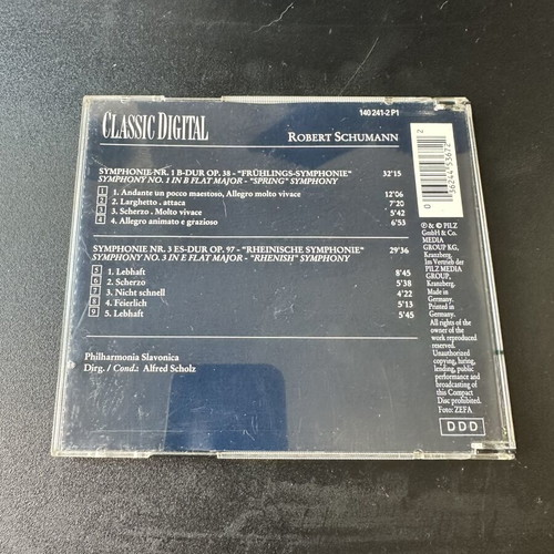 Robert Schumann Symphonies No. 1 & No. 3 Classic Digital DDD CD