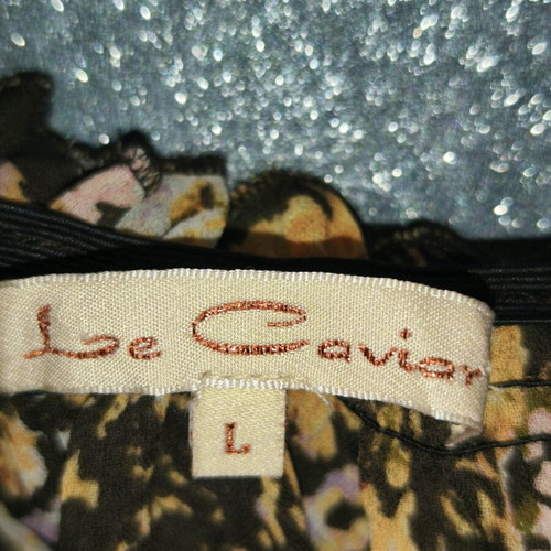 Boho Floral Top like new, beige multicolor with flared sleeves