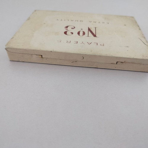 Player's No3 Vintage Metal Cigarette Box Used