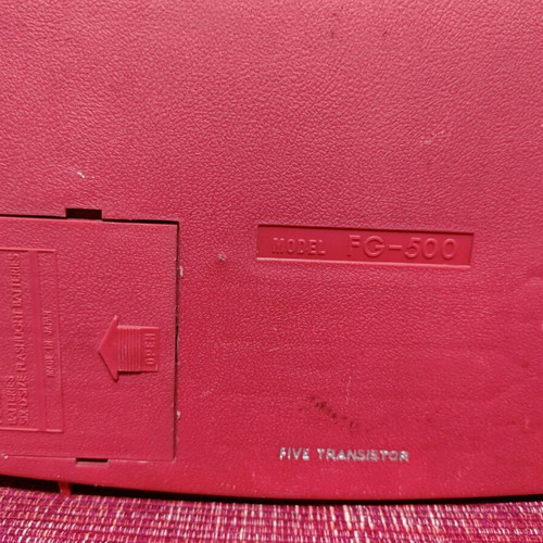 Viscount Transistor Phonoradio model FG-500 used, portable AM radio and turntable