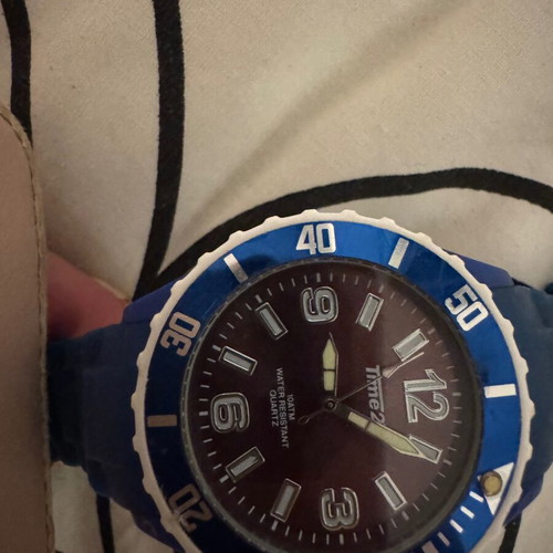 Time2U Color wristwatch blue used, Quartz, 10 ATM