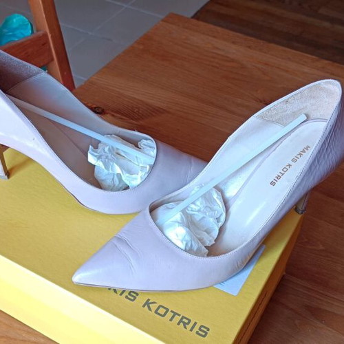Kotris pumps pink nude synthetic leather used, size 41