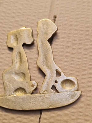 Decorative brass door ornament for bathroom WC solid new