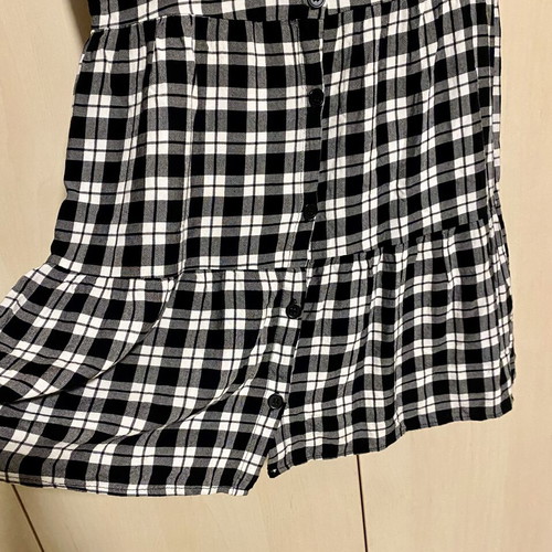 H&M Black and White Checked Dress like new, cotton, size M