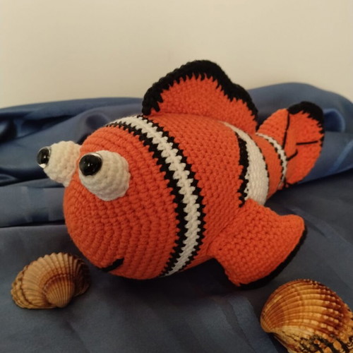 Handmade amigurumi clown fish new