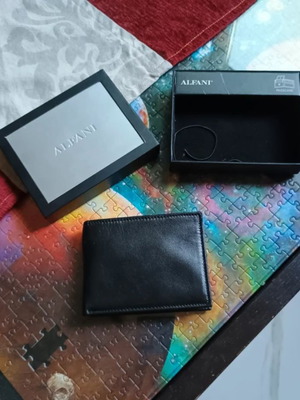 Alfani men's wallet new, multifunctional compact black