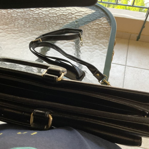 Bartuggi leather men's bag like new, 30x40 cm, black