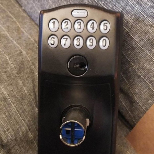Schlage security lock model FE595 black new