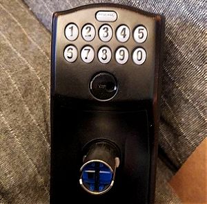 Κλειδαριά ασφαλείας μάρκας Schlage  , μοντέλο FE595 , σε μαύρο χρώμα