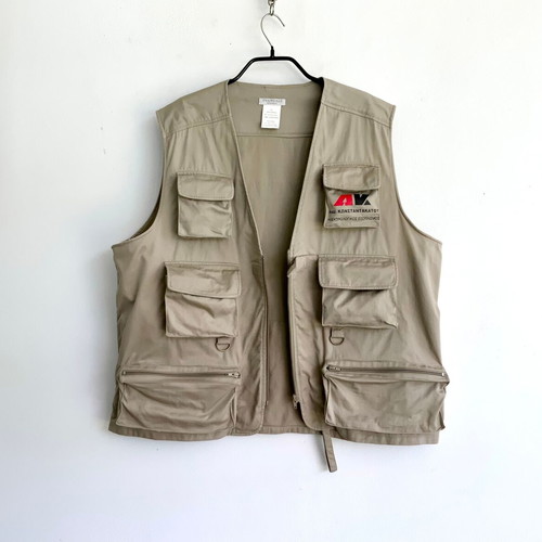 Vintage Utility Vest "Αφοί Κωνσταντακάτου" XL like new, beige