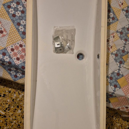 Porcelain Undermount Sink 44cm Depth 106cm Width Italian