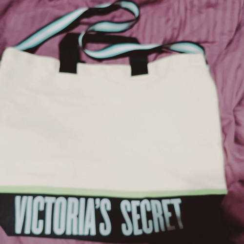 Victoria's Secret beach bag medium size new, white