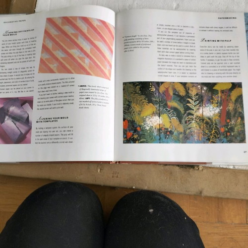 Book for Handmade Paper Making in Like New Condition