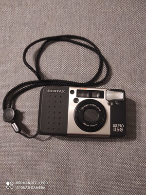 Pentax Espio 115G vintage film camera like new with strap and case
