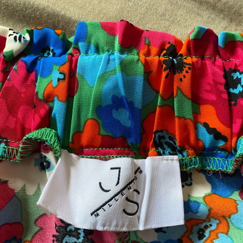 Colorful wide-leg pants straight cut like new