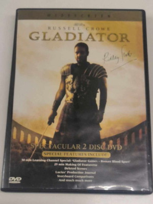 Gladiator DVD μεταχειρισμένο, 2 δίσκοι, περιπέτεια δράσης με υπότιτλους