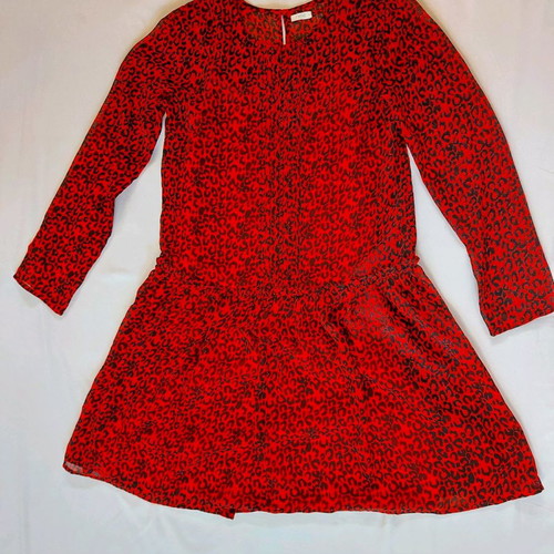 Animal print red dress size S used in excellent condition