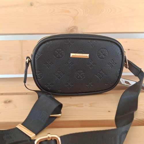 Crossbody bag with 3 compartments and gold details new