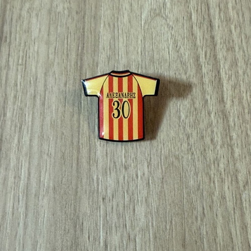 Collectible Alexandris Football Jersey Pin used, metal