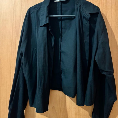Crop black shirt Terranova like new, size L