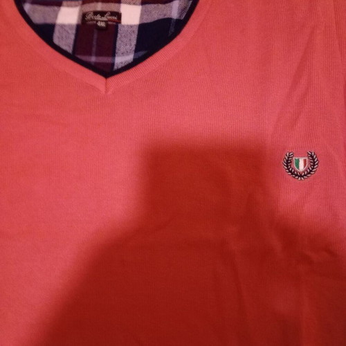 Bertolucci long-sleeve shirt like new, light orange, size 3XL