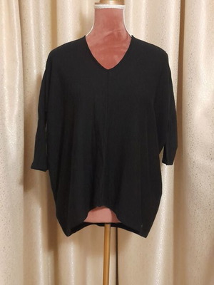 Trussardi Jeans Μαύρη Πλεκτή Μπλούζα Μεταχειρισμένη Μέγεθος M