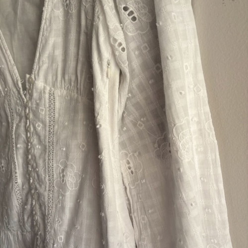 Zara boho white mini skirt new, size XS EU