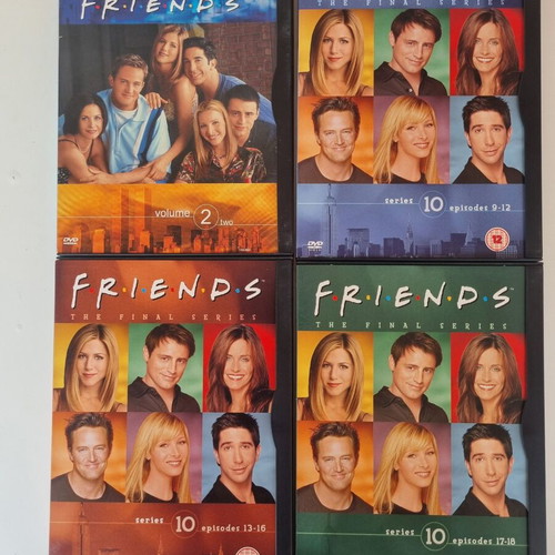 Friends Series 10 DVD Empty Cases Pack of 4